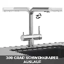 3-Wege-Armatur ZARA INOX L-Auslauf in Edelstahl Massiv6.webp