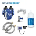 Untertisch-Wasserfilter-Set - BRITA P1000 Anschluss-Set mit Filterkopf, Eckventiladapter & Flexschlauch - in verschiedenen Ausführungen/Sets