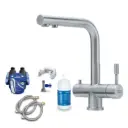 Untertisch-Wasserfilter: BRITA Filter-Kopf, BRITA Filter P1000 inkl. 3-Weg-Armatur